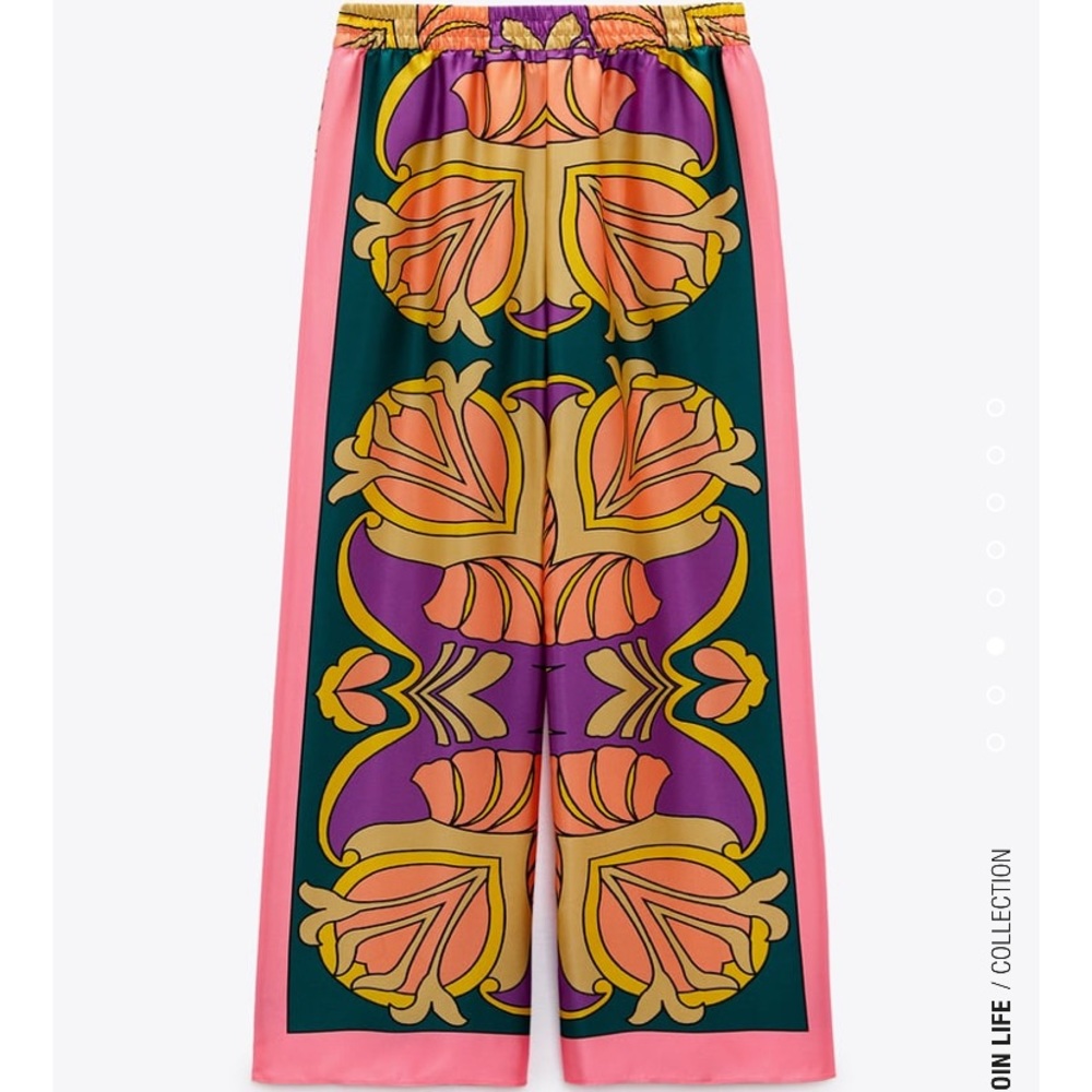 Printer pajama style pants - Picture 3 of 3